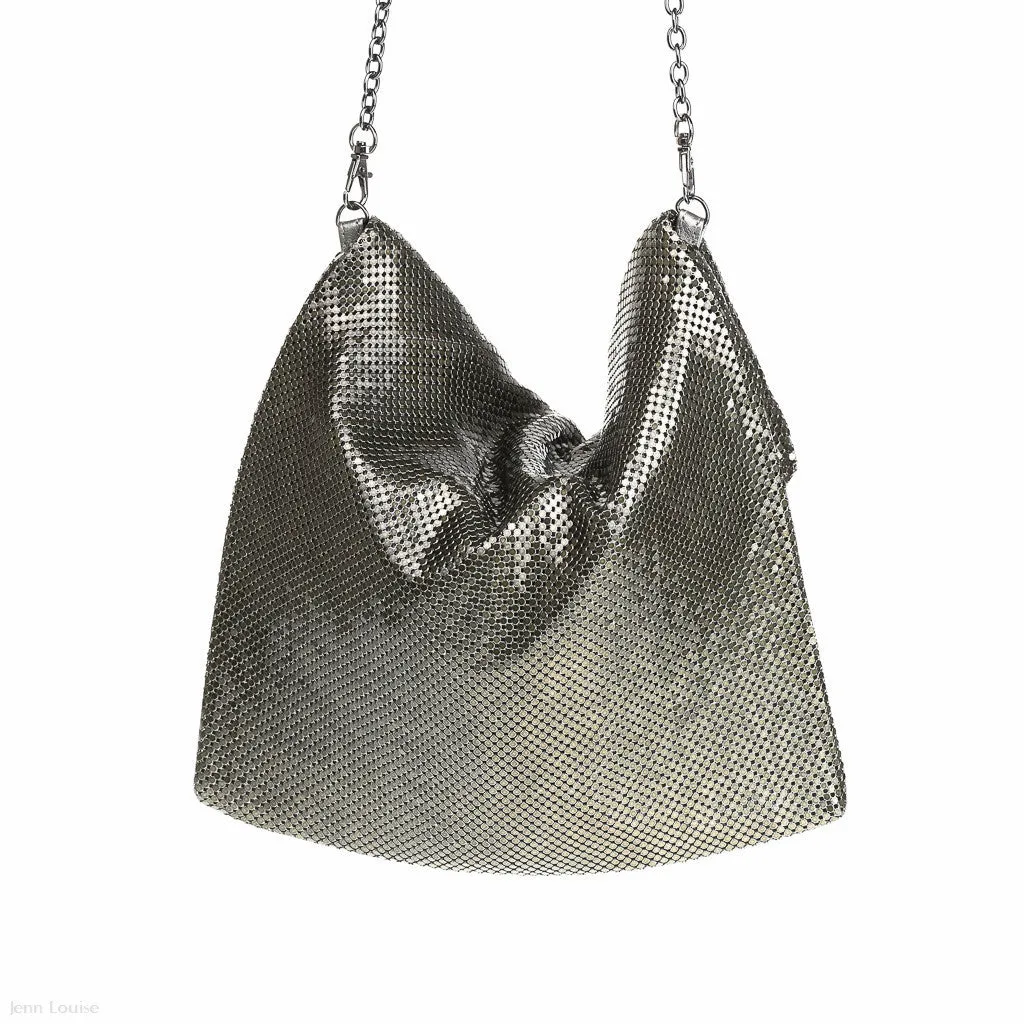 Mesh Occasion Bag (Pewter)