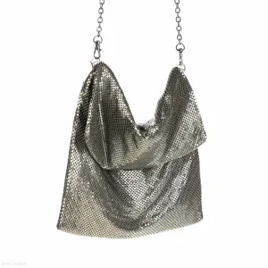 Mesh Occasion Bag (Pewter)
