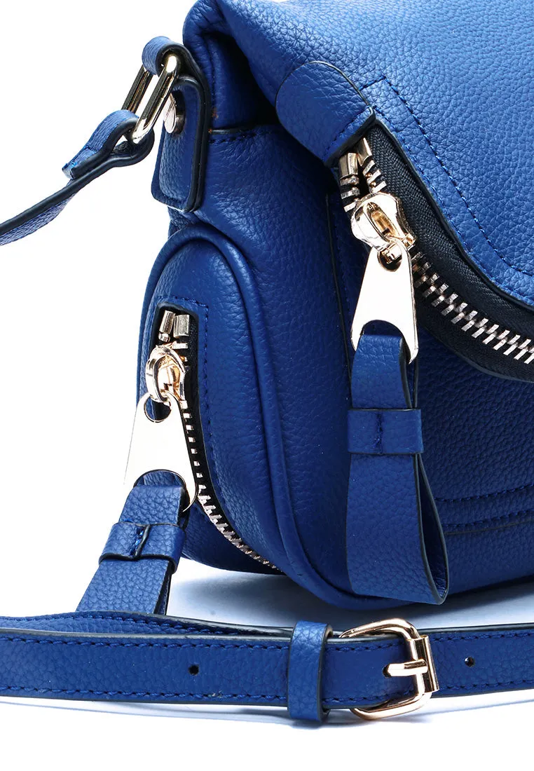 Mini Andie Saddle Bag (Blue)