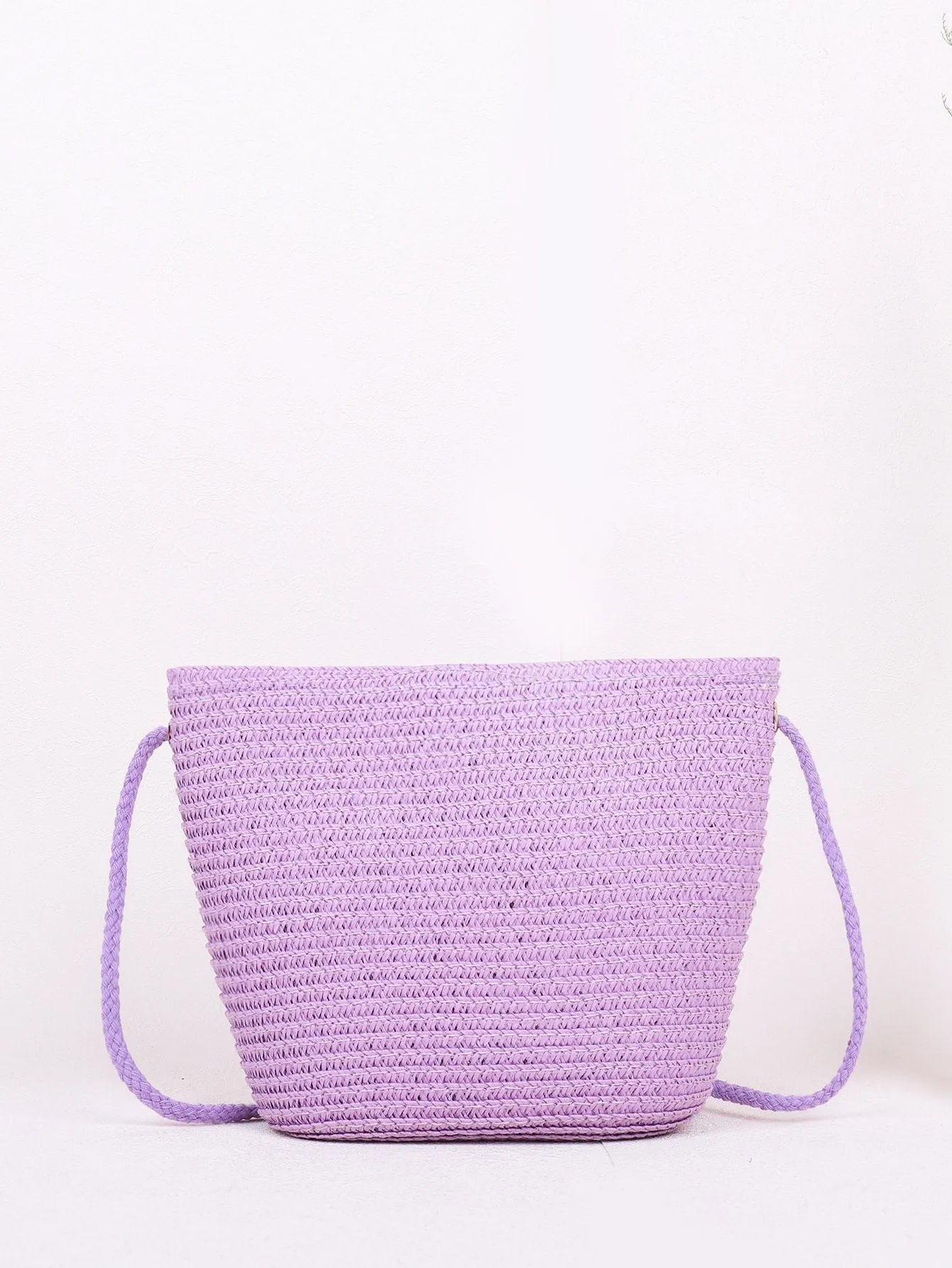 Minimalist Straw Crossbody Bag