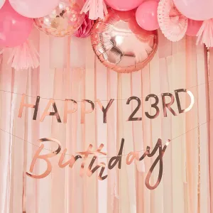 Mix It Up Rose Gold Customisable Milestone Bunting