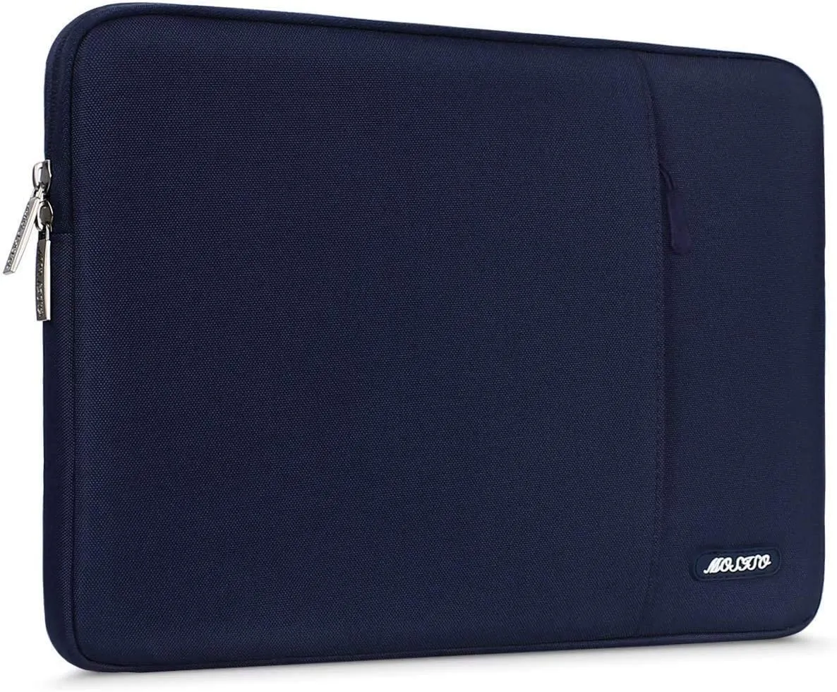 MOSISO Laptop Sleeve Bag Compatible with MacBook Air 13 inch A2337 M1 A2179 A1932 2018-2021/Pro 13 inch A2338 M1 A2251 A2289 A2159 A1989 A1706 A1708, Polyester Vertical Case with Pocket, Gray