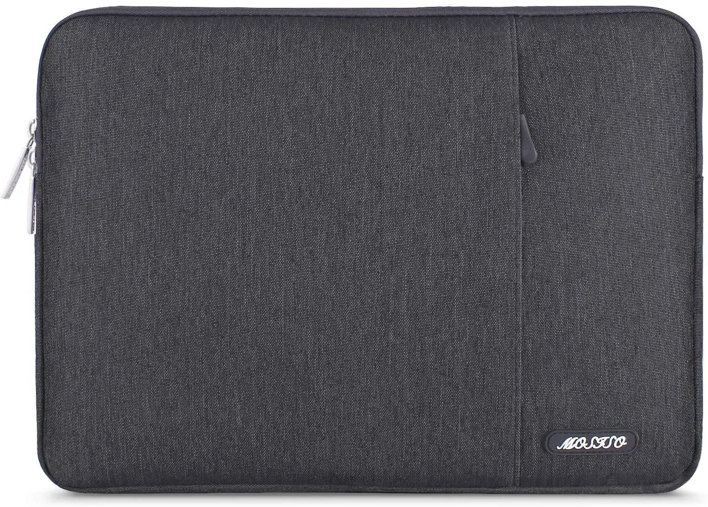 MOSISO Laptop Sleeve Bag Compatible with MacBook Air 13 inch A2337 M1 A2179 A1932 2018-2021/Pro 13 inch A2338 M1 A2251 A2289 A2159 A1989 A1706 A1708, Polyester Vertical Case with Pocket, Gray