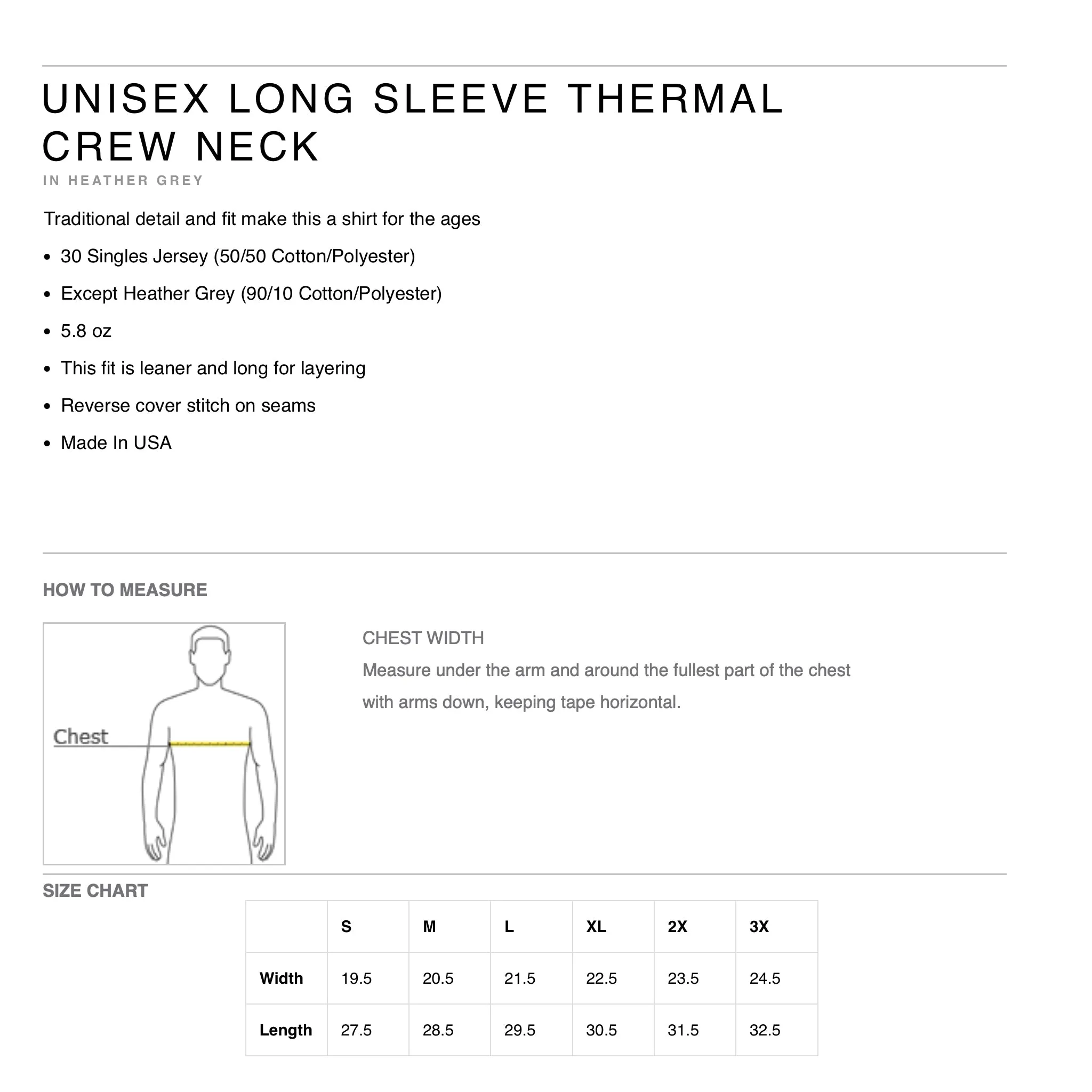 Motorcycle Club Long Sleeve Thermal (Heather Gray)