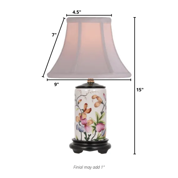 Multi-Color Flower Artistic Miniature Table Lamp