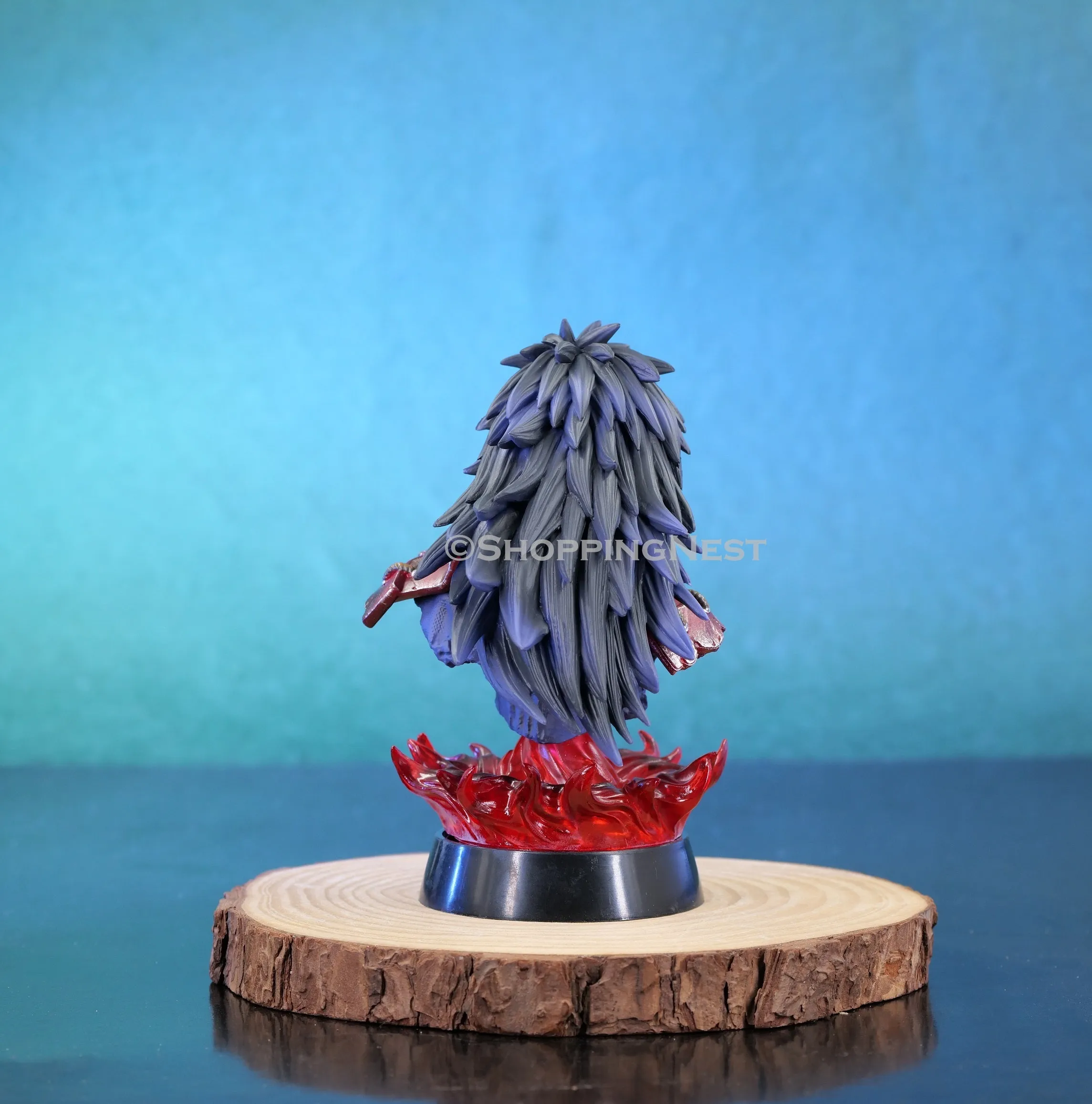Naruto Anime |Uchiha Madara Head Burst With Flame Action Figure | 16 Cm|