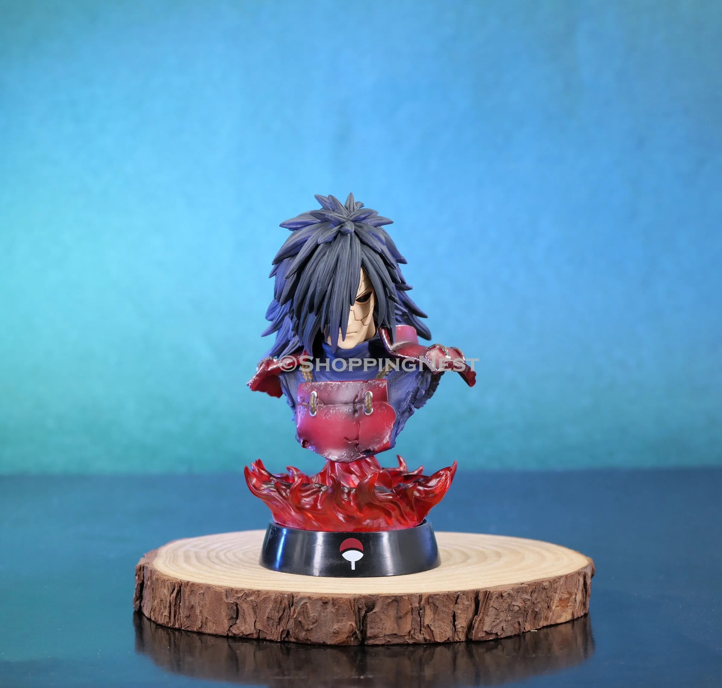 Naruto Anime |Uchiha Madara Head Burst With Flame Action Figure | 16 Cm|
