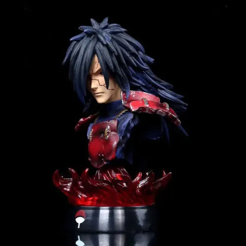 Naruto Anime |Uchiha Madara Head Burst With Flame Action Figure | 16 Cm|