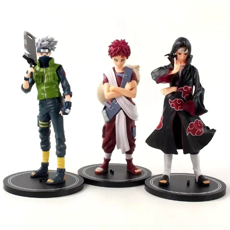 Naruto Jiraya Gara Kakashi Itachi Set of 6 Big  Set E Action Figures | 16 Cm |