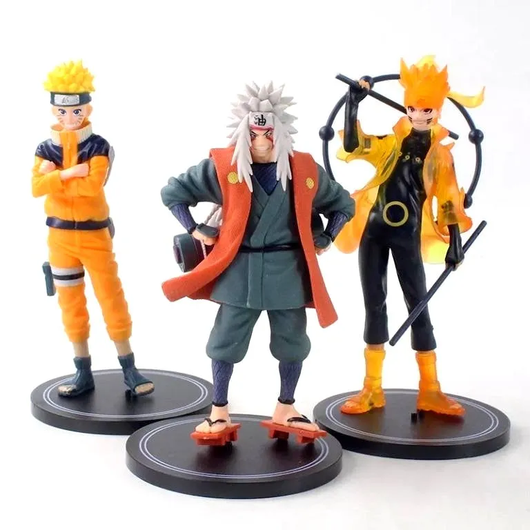 Naruto Jiraya Gara Kakashi Itachi Set of 6 Big  Set E Action Figures | 16 Cm |