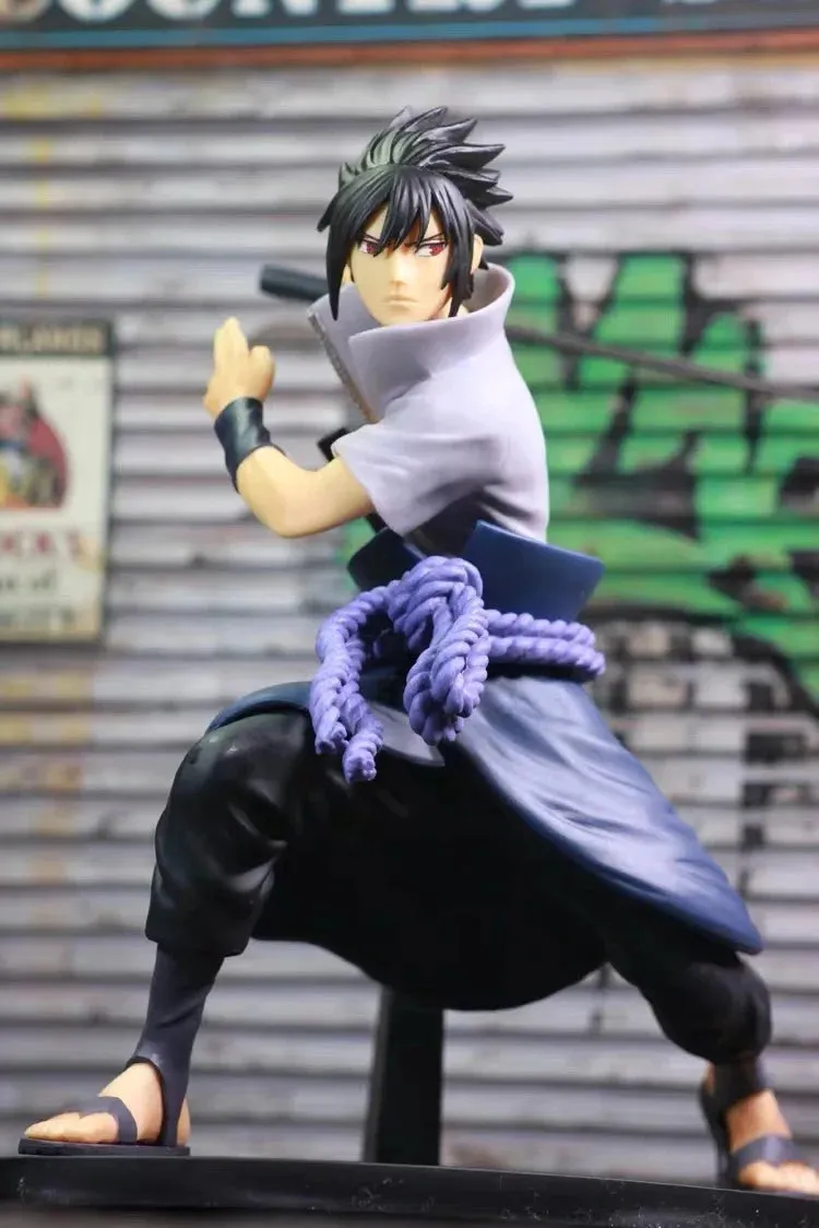 Naruto Sasuke Uchiha With Sword PVC Action Figure | 17 CM |