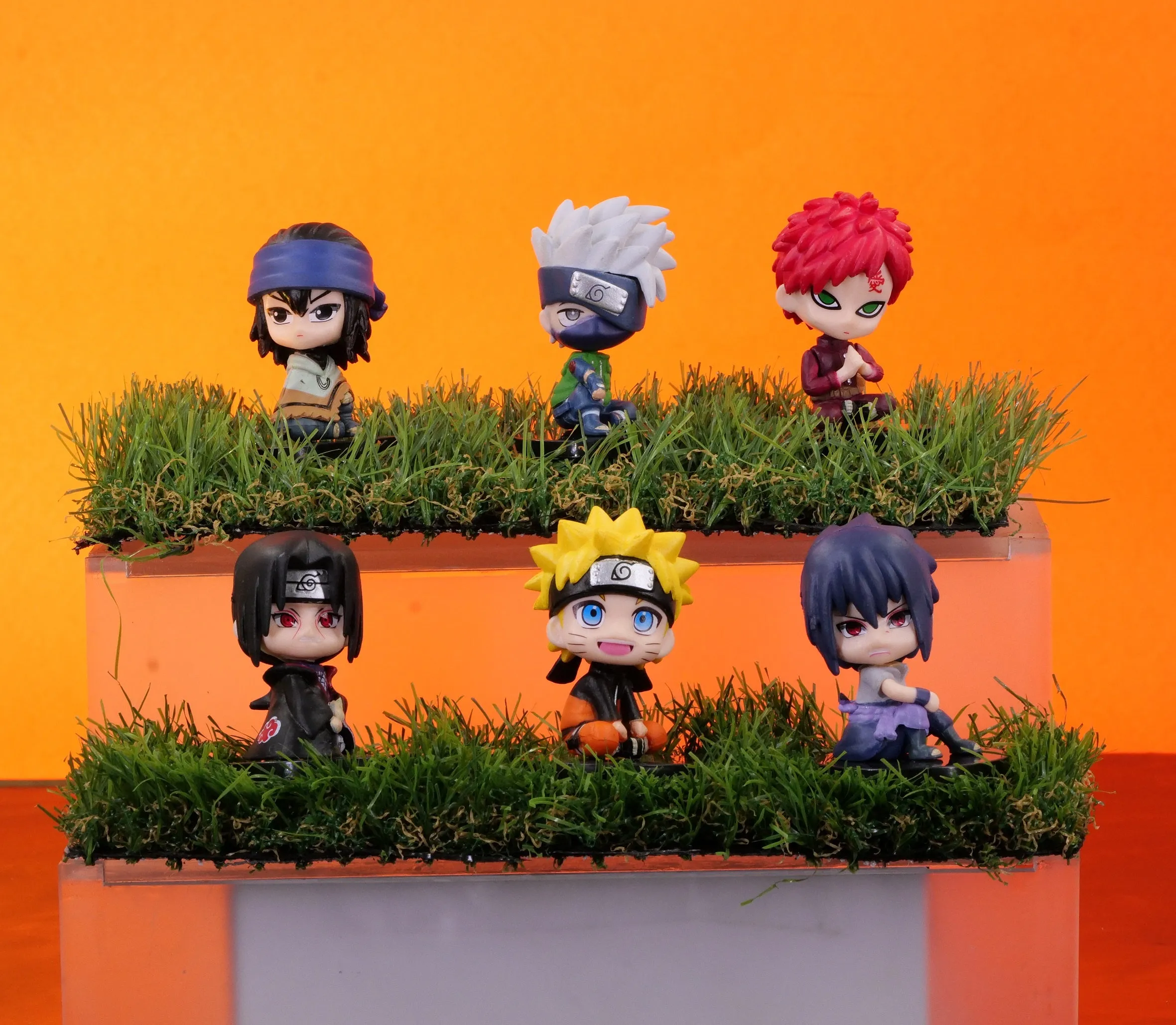 Naruto Set Of 6 Kawai Chibi Action Figures Deidara Itachi | 7 CM |