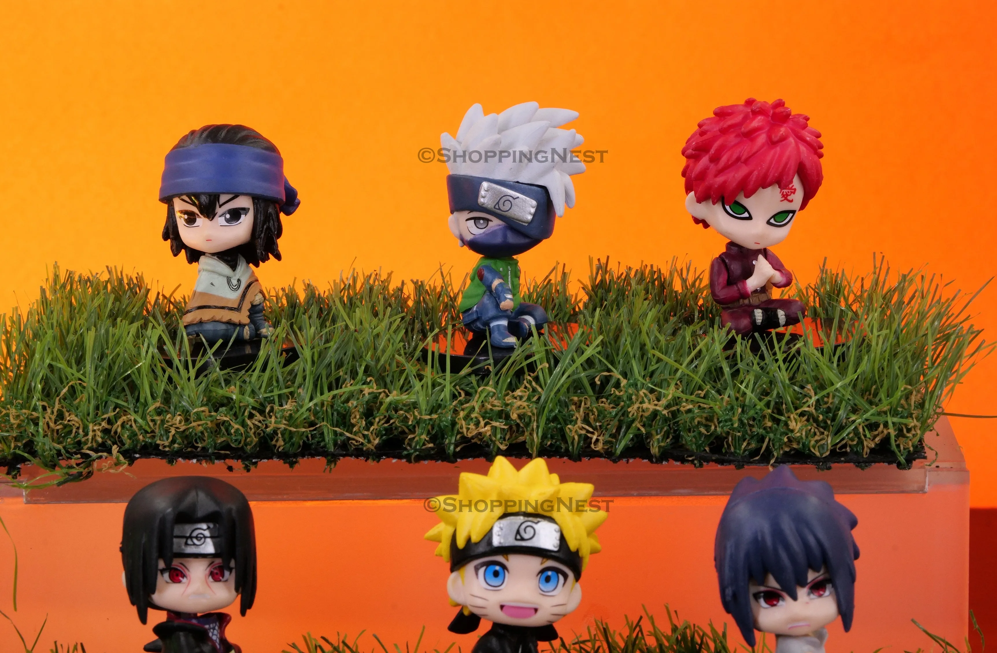 Naruto Set Of 6 Kawai Chibi Action Figures Deidara Itachi | 7 CM |