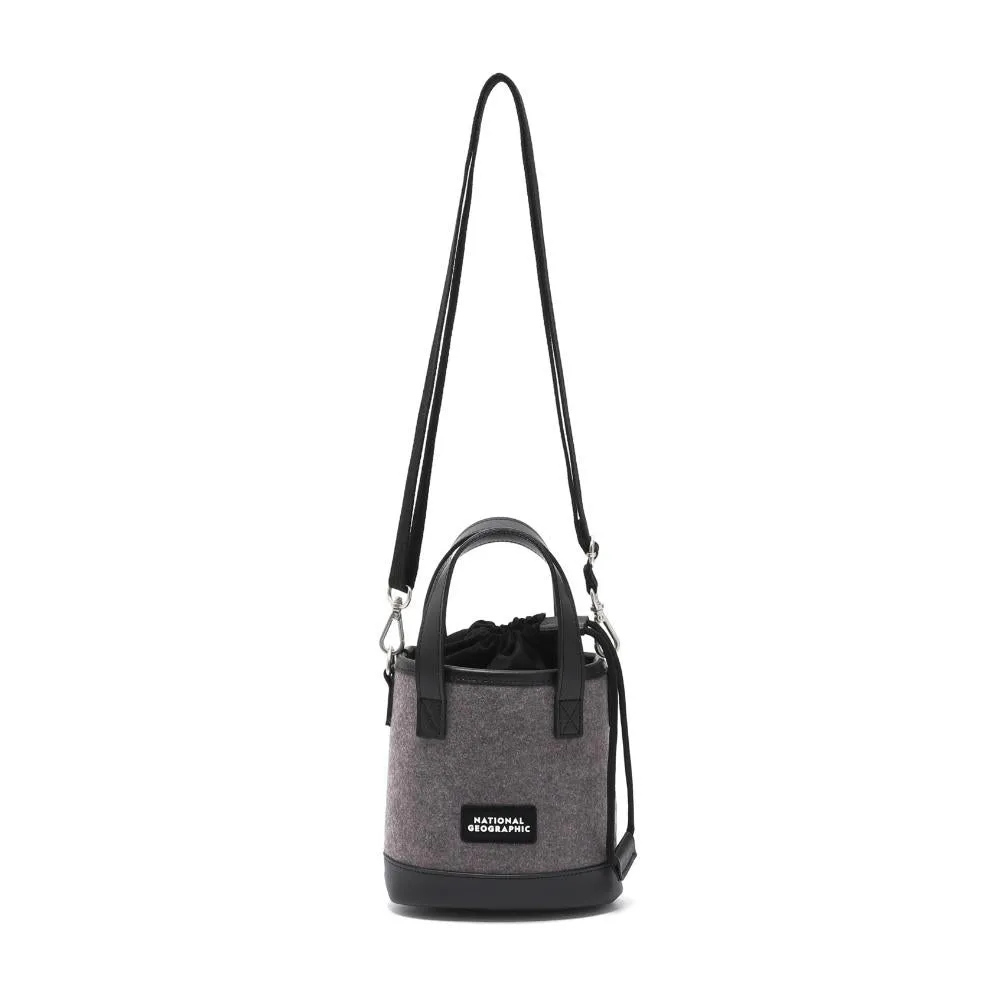 National Geographic N224ACR610 Felt Cylinder Mini Cross Bag