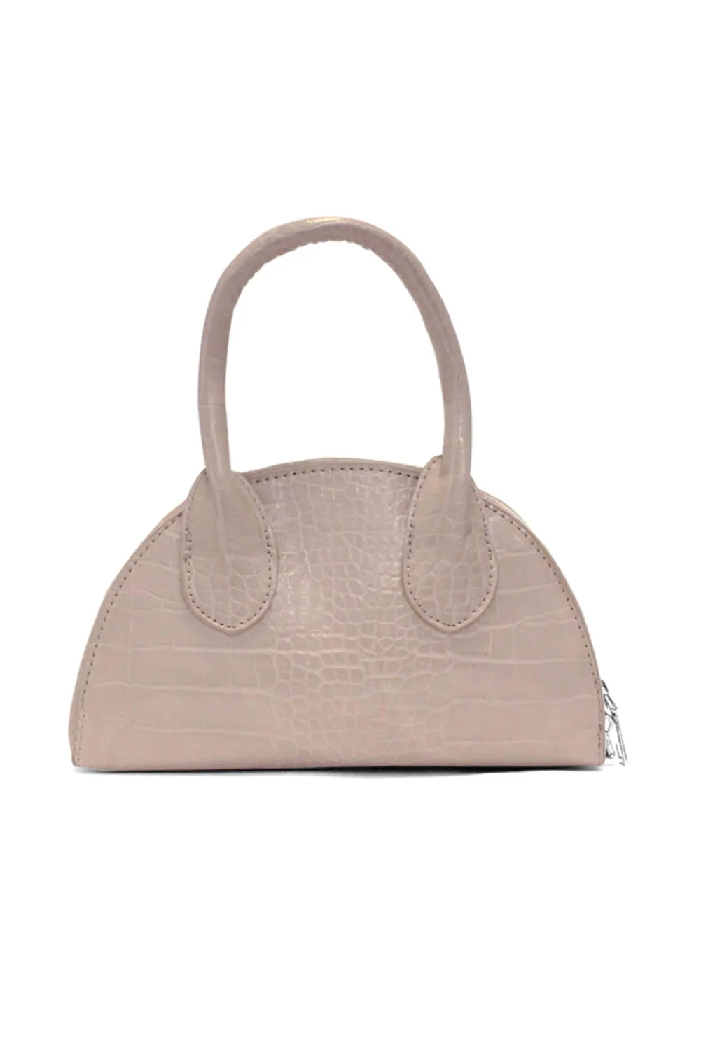 Nude Croc Tiny Bag