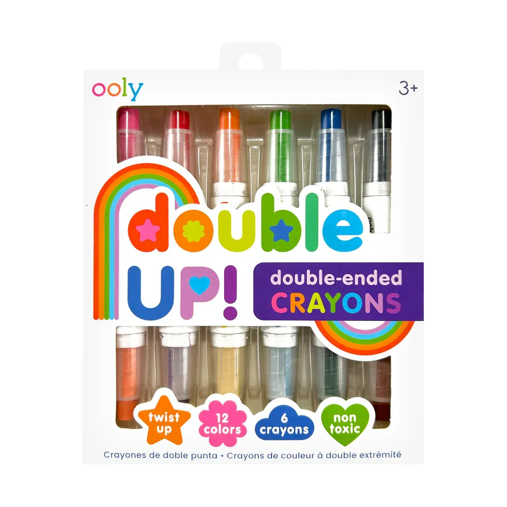 Ooly Double Up! Double-Ended Crayons - Set of 6