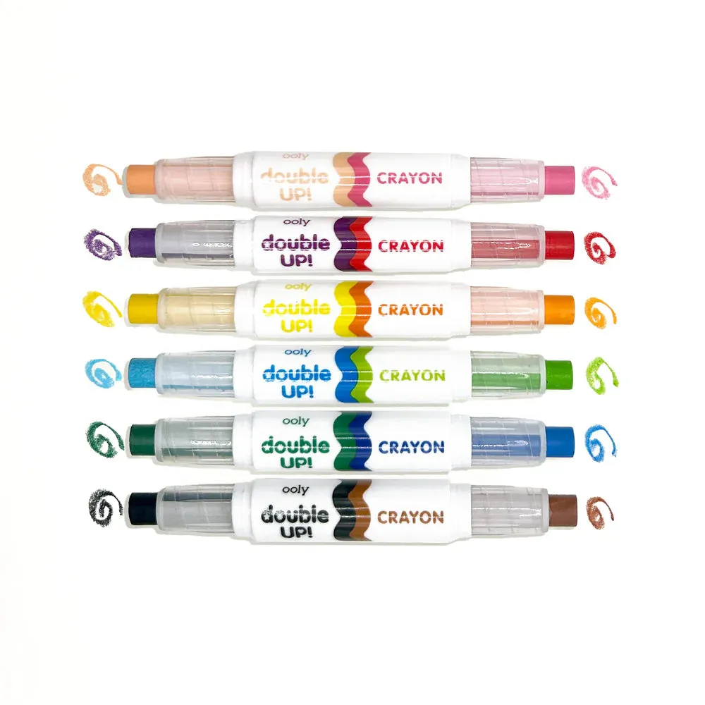 Ooly Double Up! Double-Ended Crayons - Set of 6
