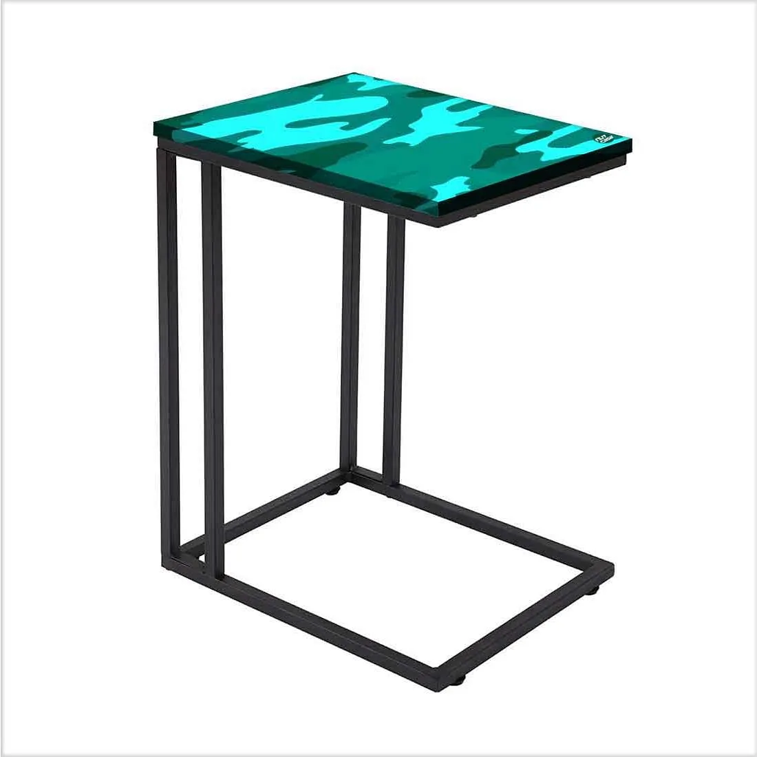 Outdoor C Shaped Table - Army Camouflage Green