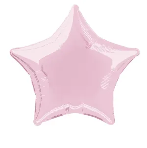 Pastel Pink Star Foil Balloon - 50cm