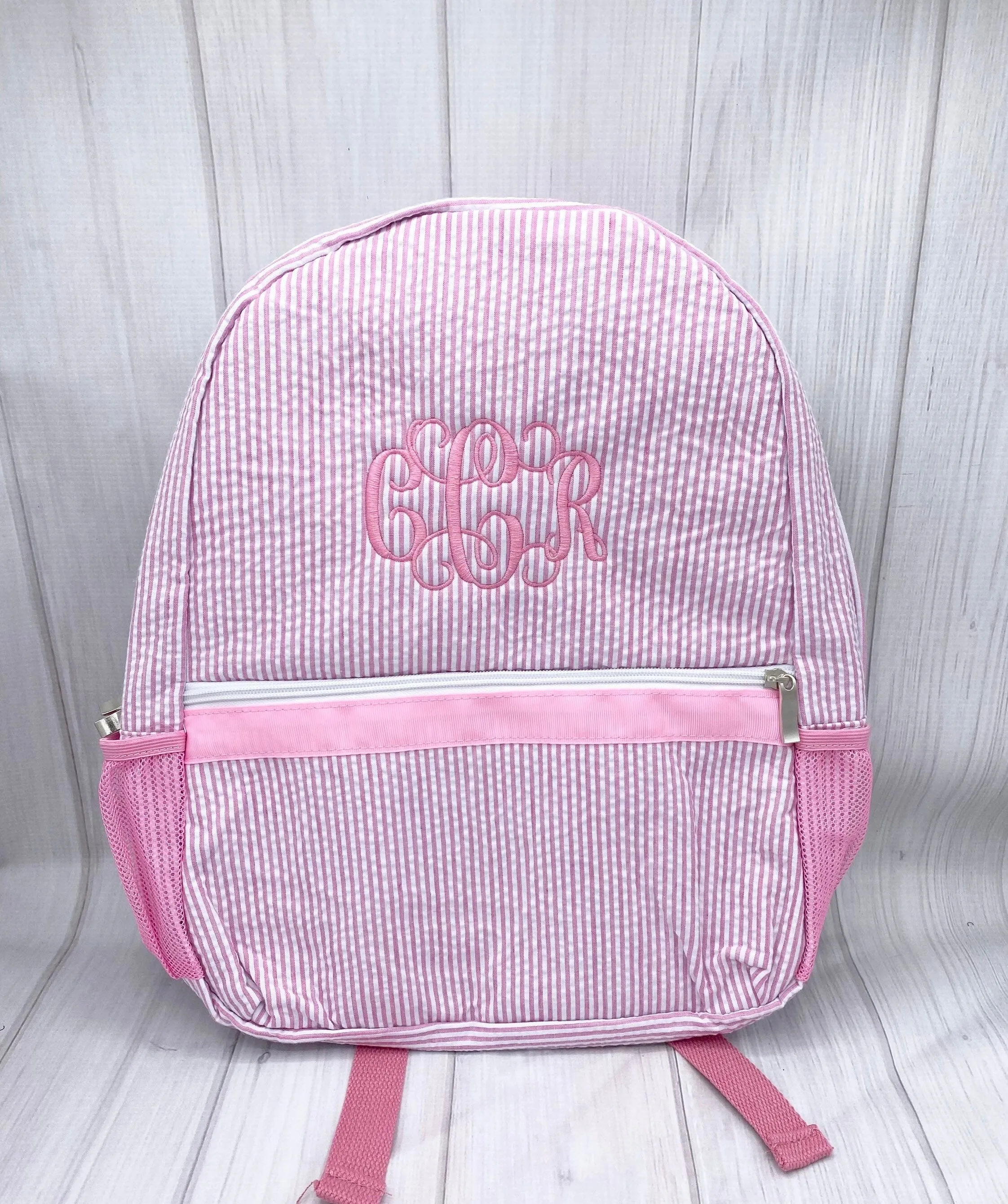 Personalized Kids Seersucker Backpack