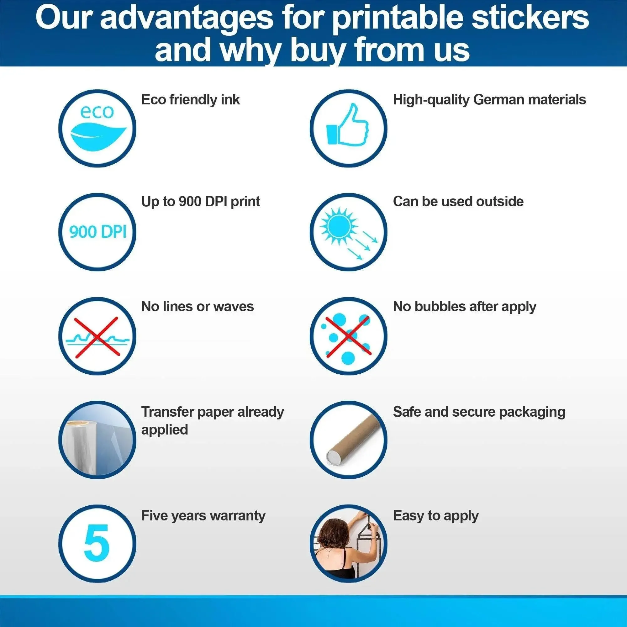 Personalized Office Emblem Decal - Custom Vinyl Logo Door Sticker
