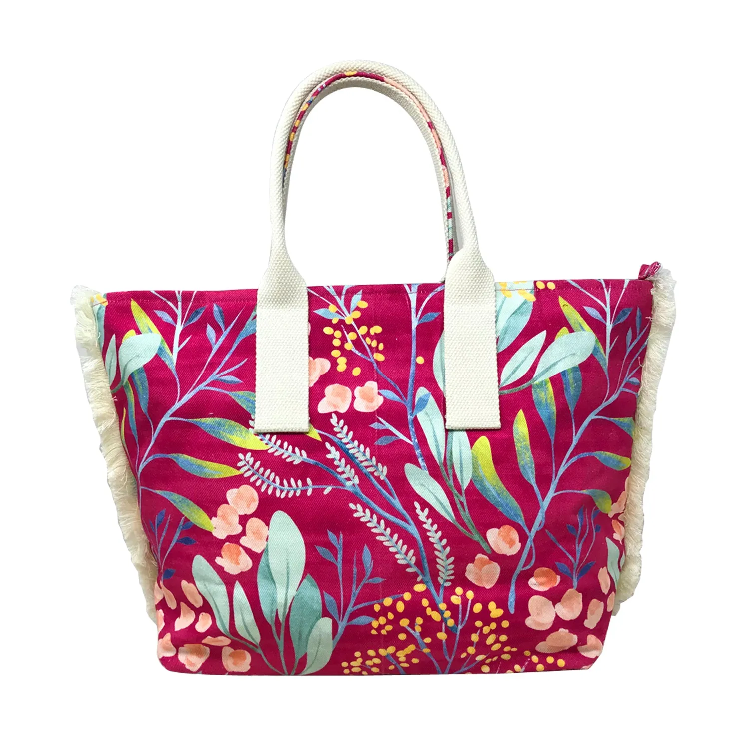 Pink Fuchsia Beach / Tote Bag