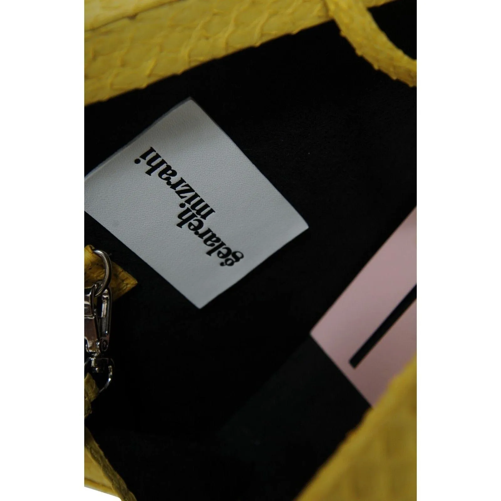 Pizza Slice Python Bag Yellow Red Crossbody Snake Bag