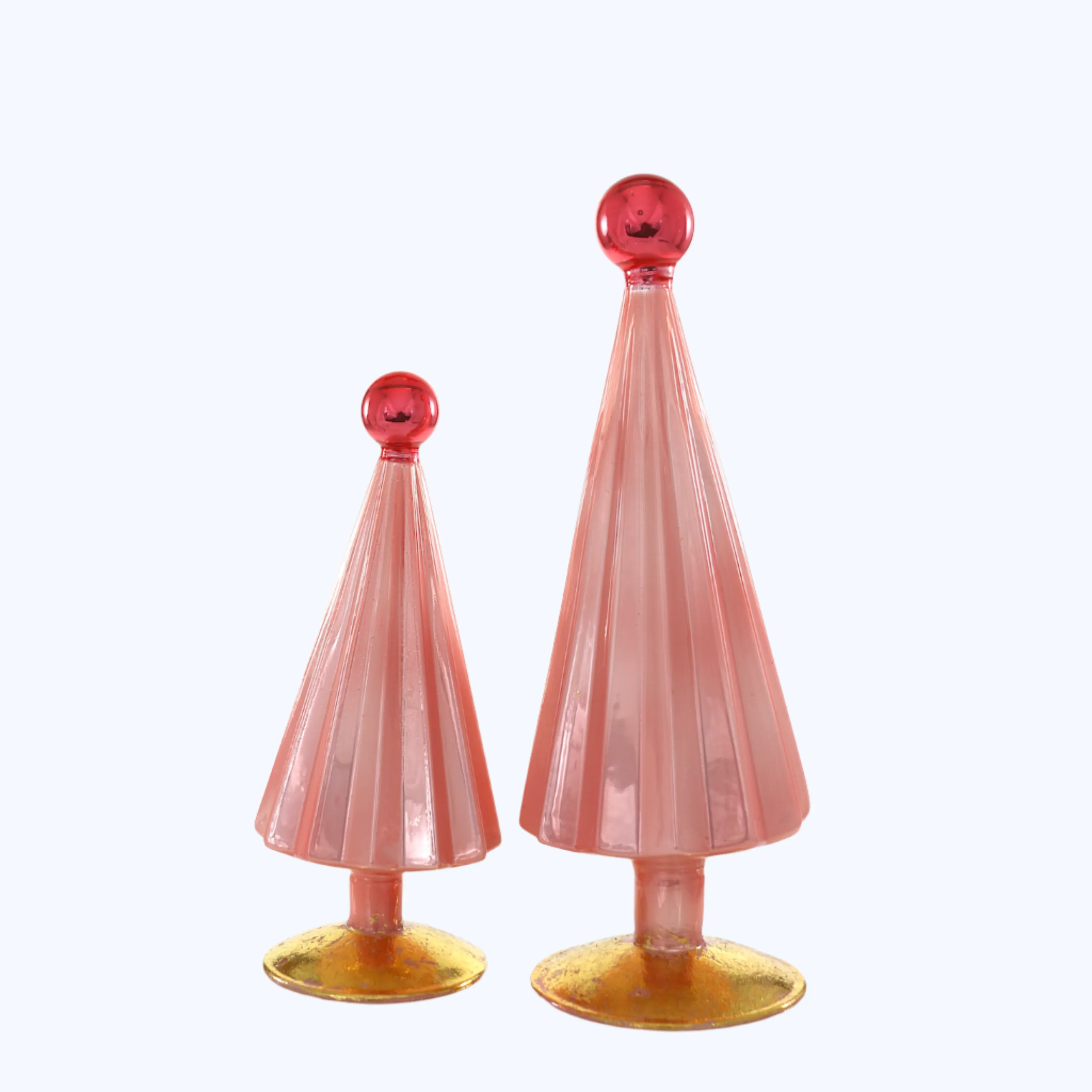 Pleated Tree in Pink   Red