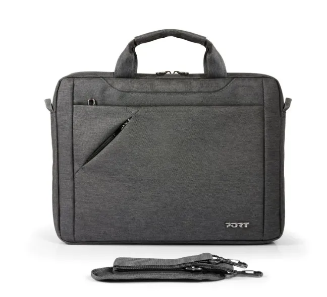 PORT Designs - Universal 14" MacBook / Laptop / Notebook / Tablet Sleeve Sydney Toploading with Carrying Strap (135178) - Gray