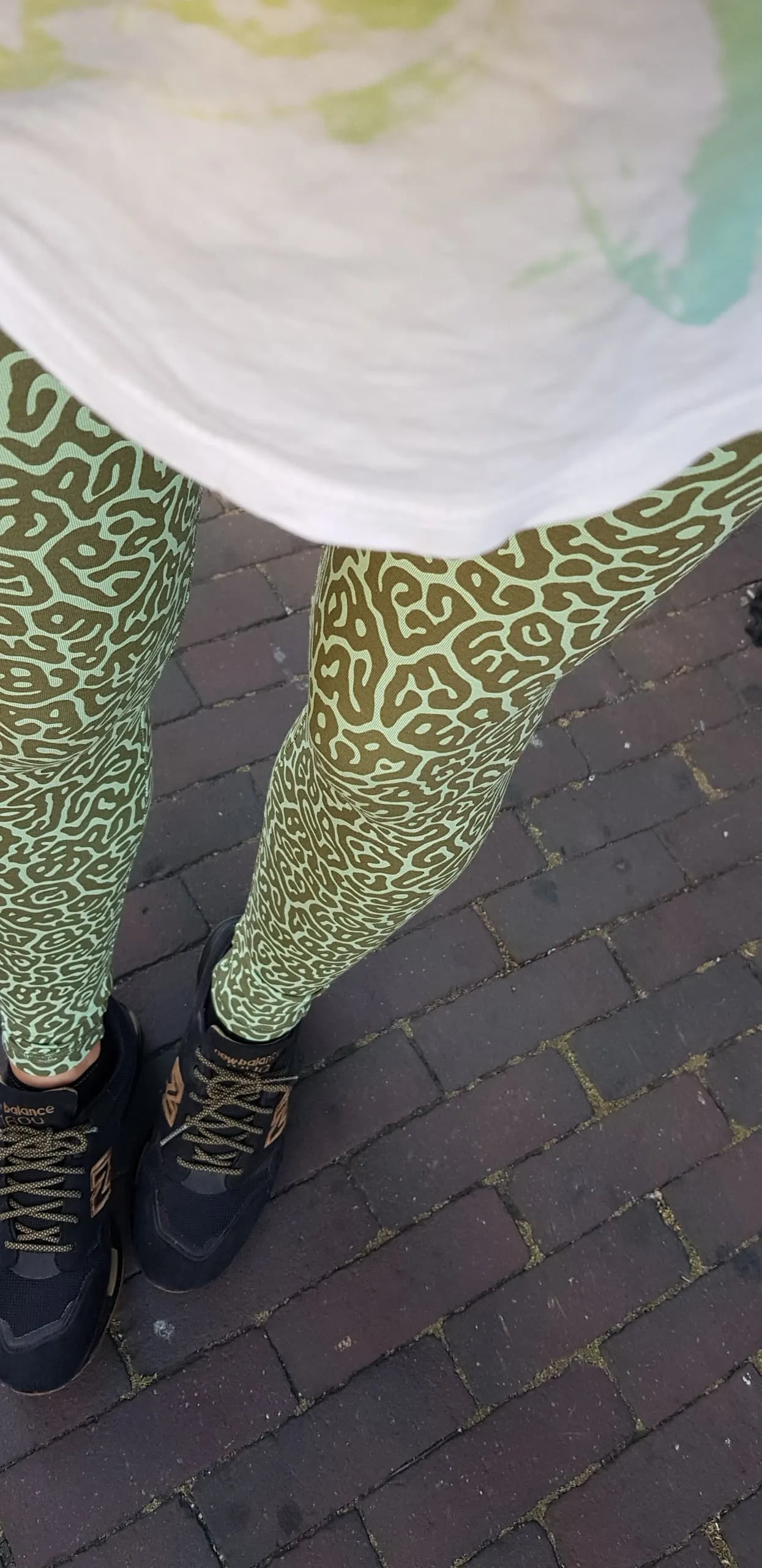 Pufferfish Leggings - Green Olive