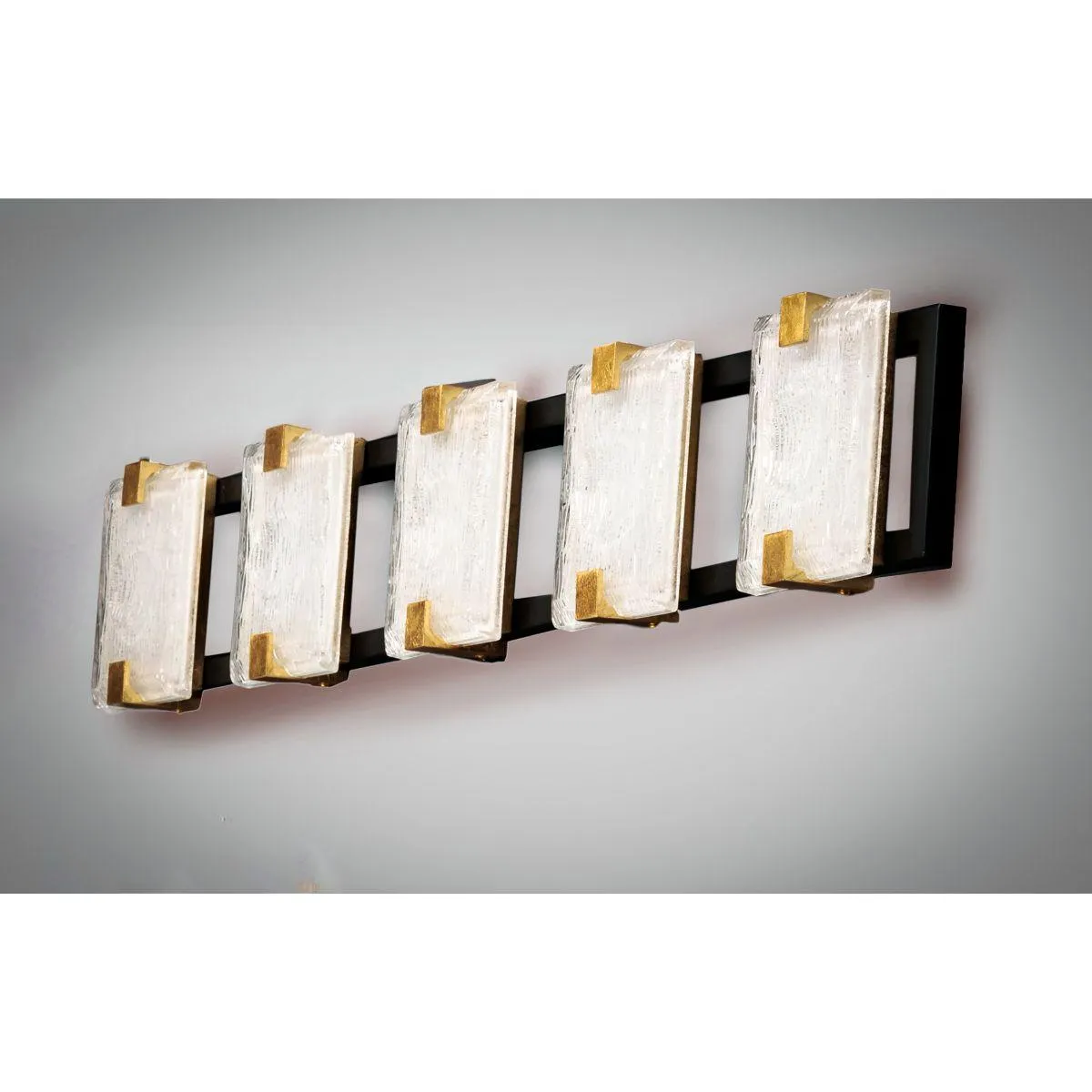 Radiant 34 in. LED Vanity Light Black Finish
