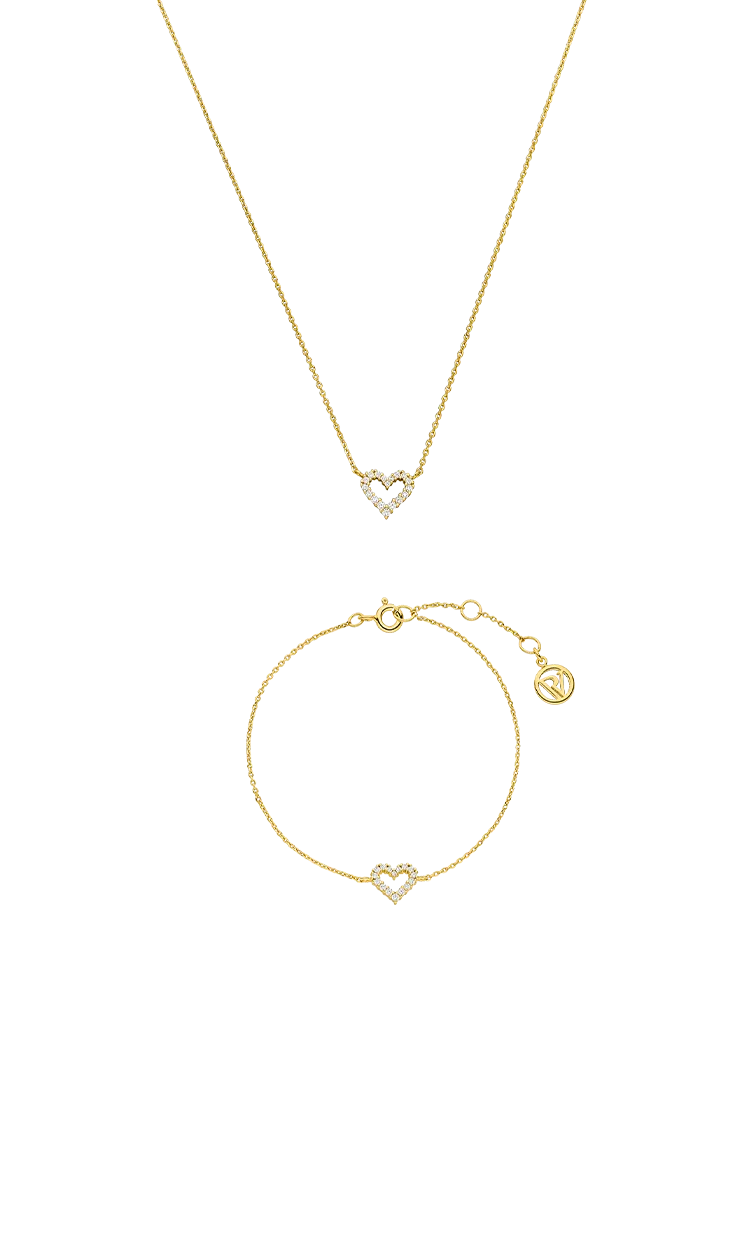 Radiant Heart Set Gold