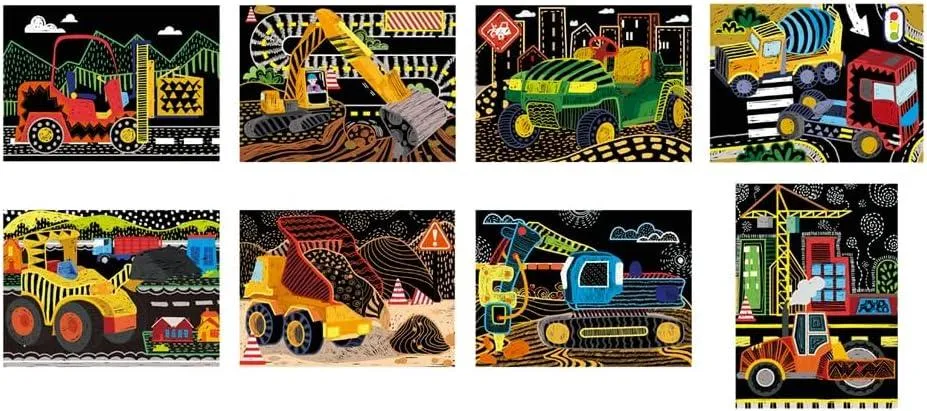Scratch Art Kit - Construction