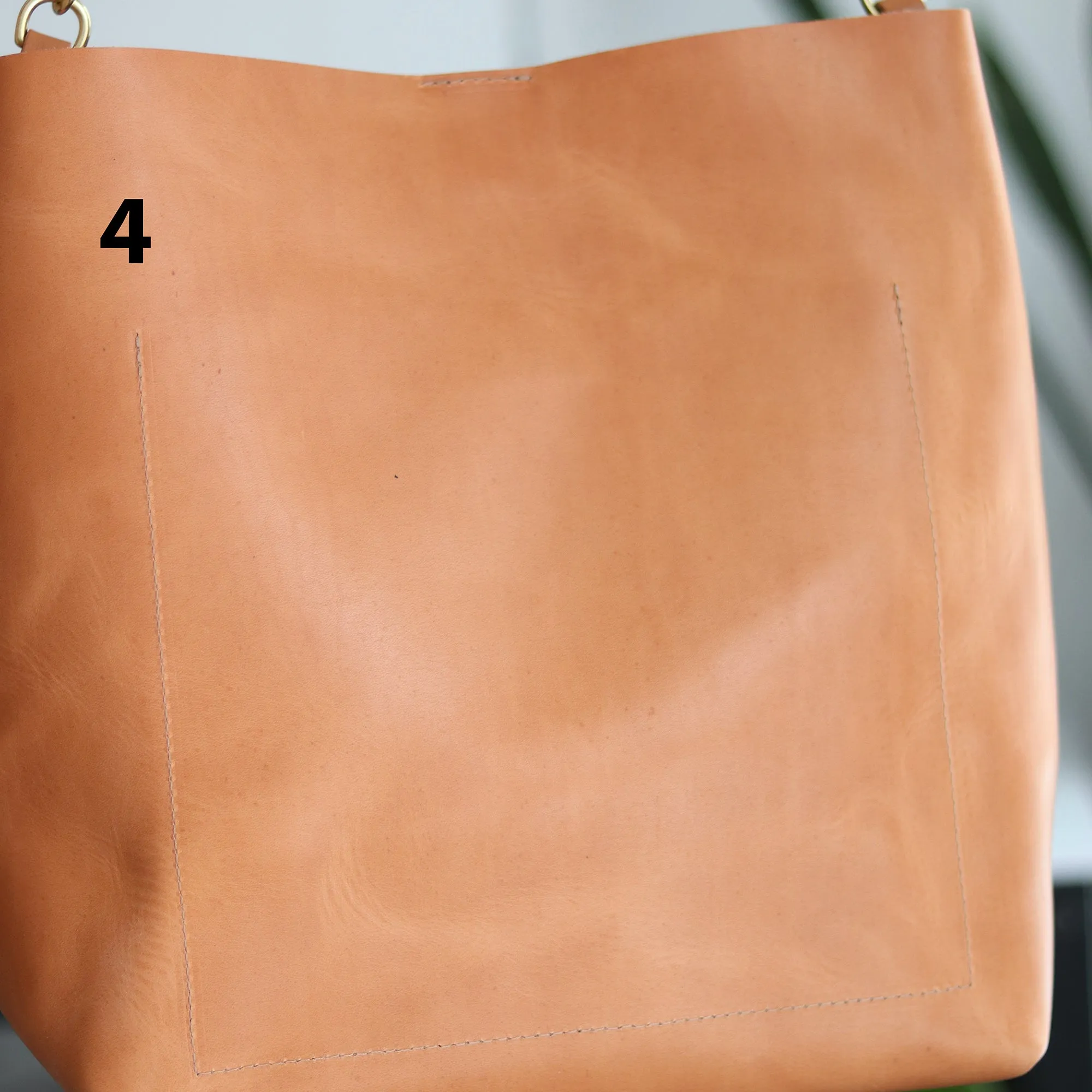 Seconds Sale - Leather Day Bag - Beige