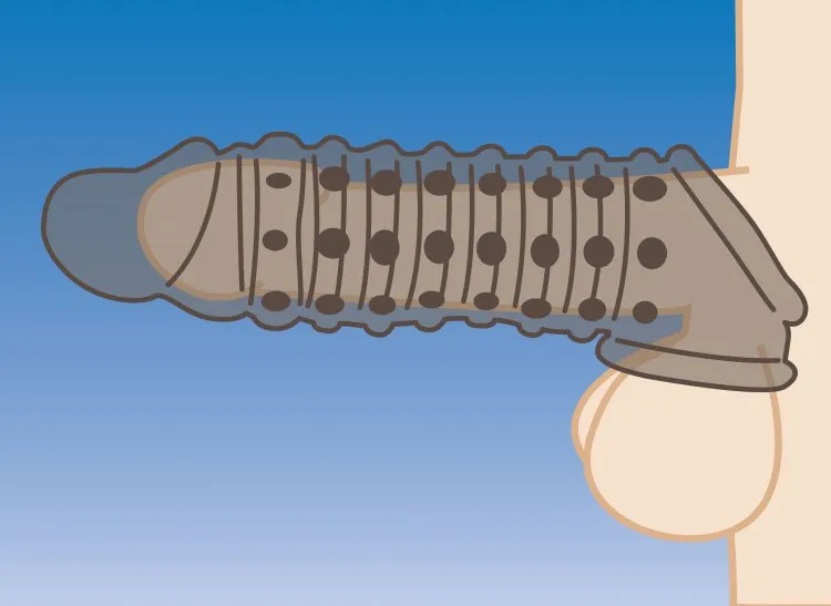 Size Matters 1.5in Penis Enhancer Sleeve Smoke