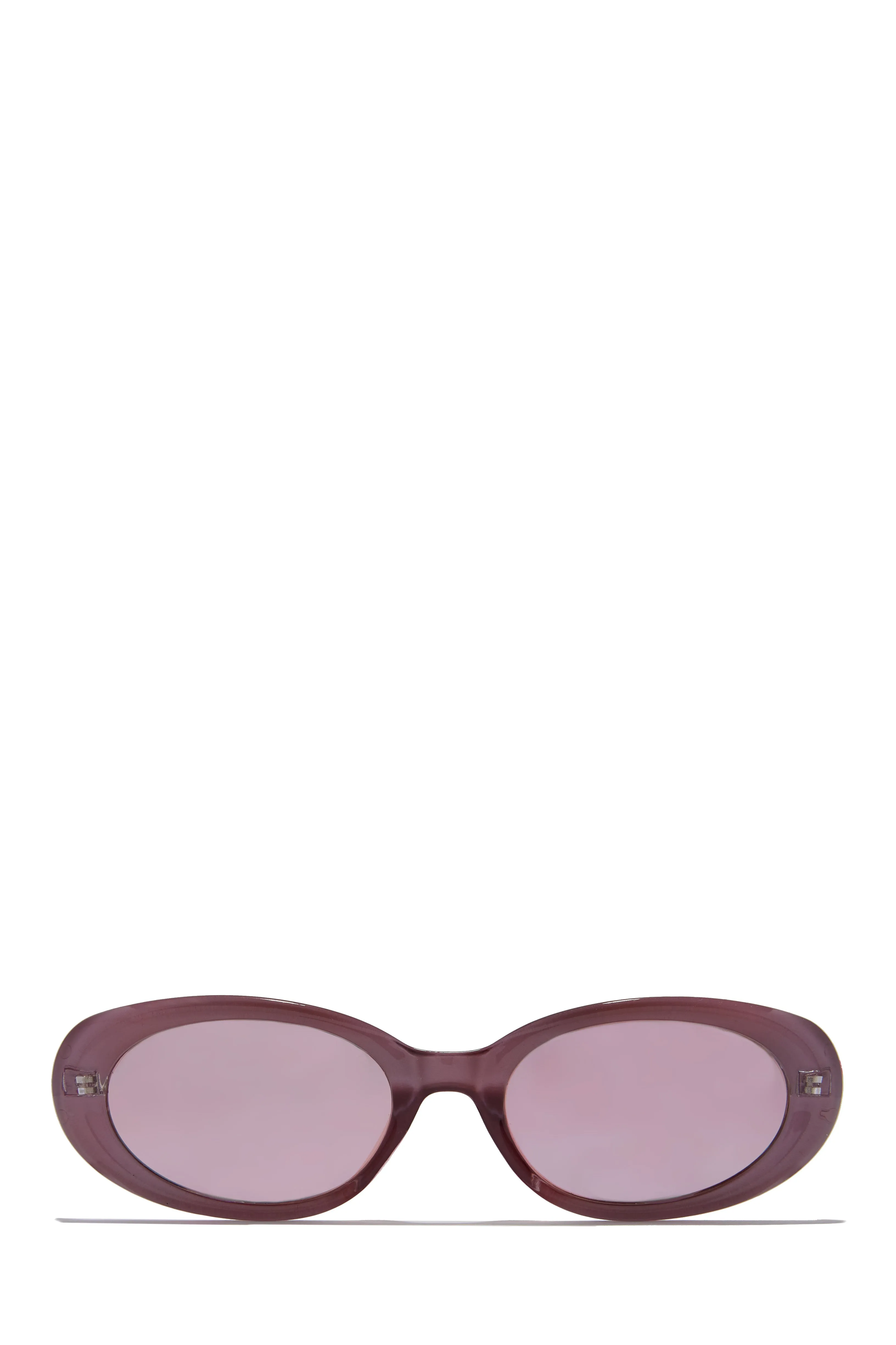 Skyline Views Oval Shaped Sunglasses - Purple