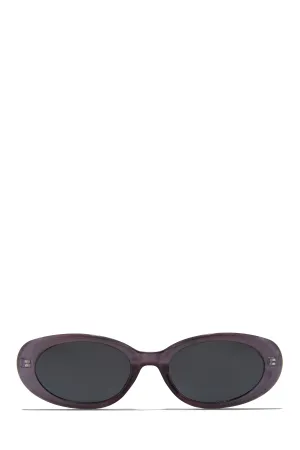 Skyline Views Oval Shaped Sunglasses - Purple