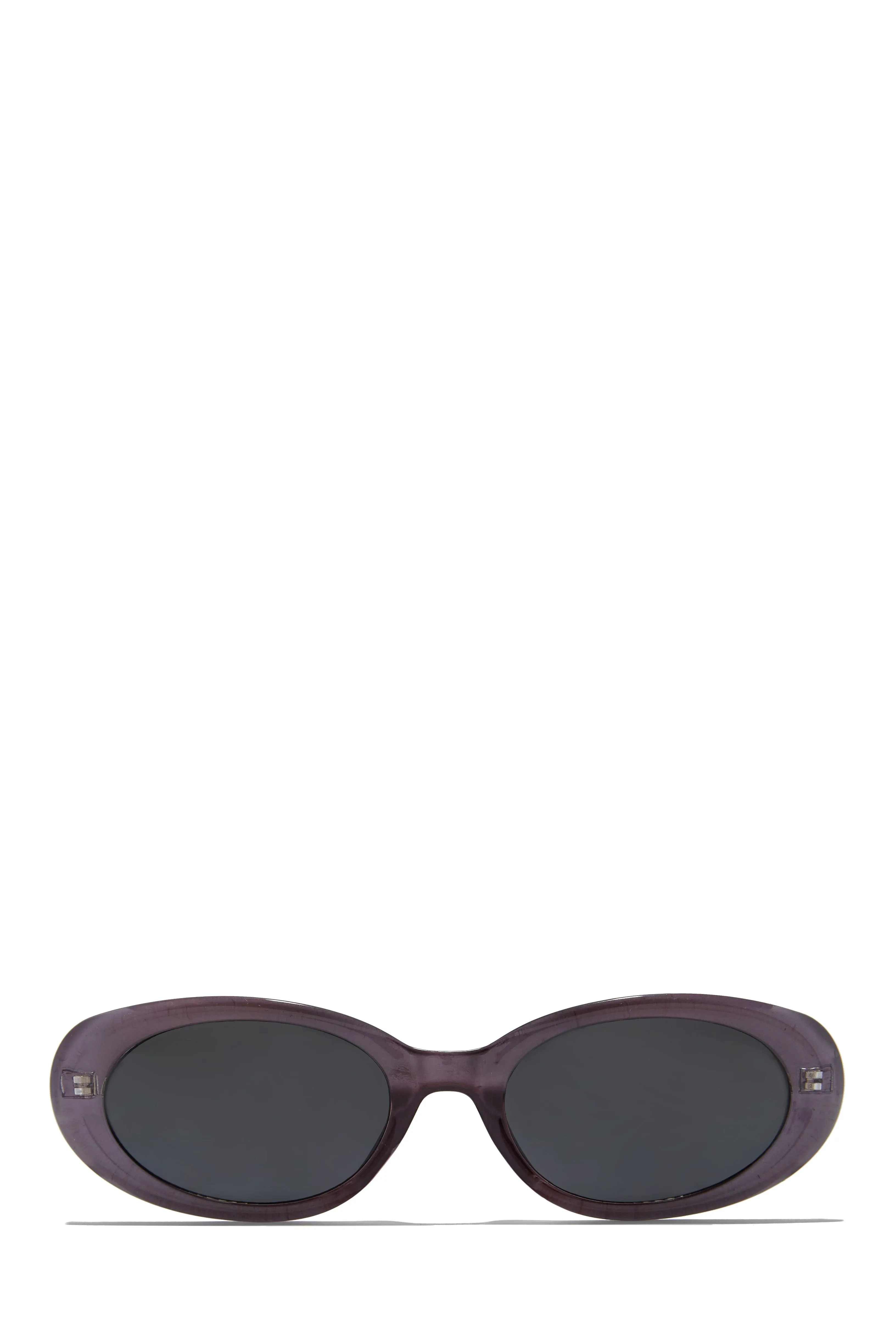 Skyline Views Oval Shaped Sunglasses - Purple