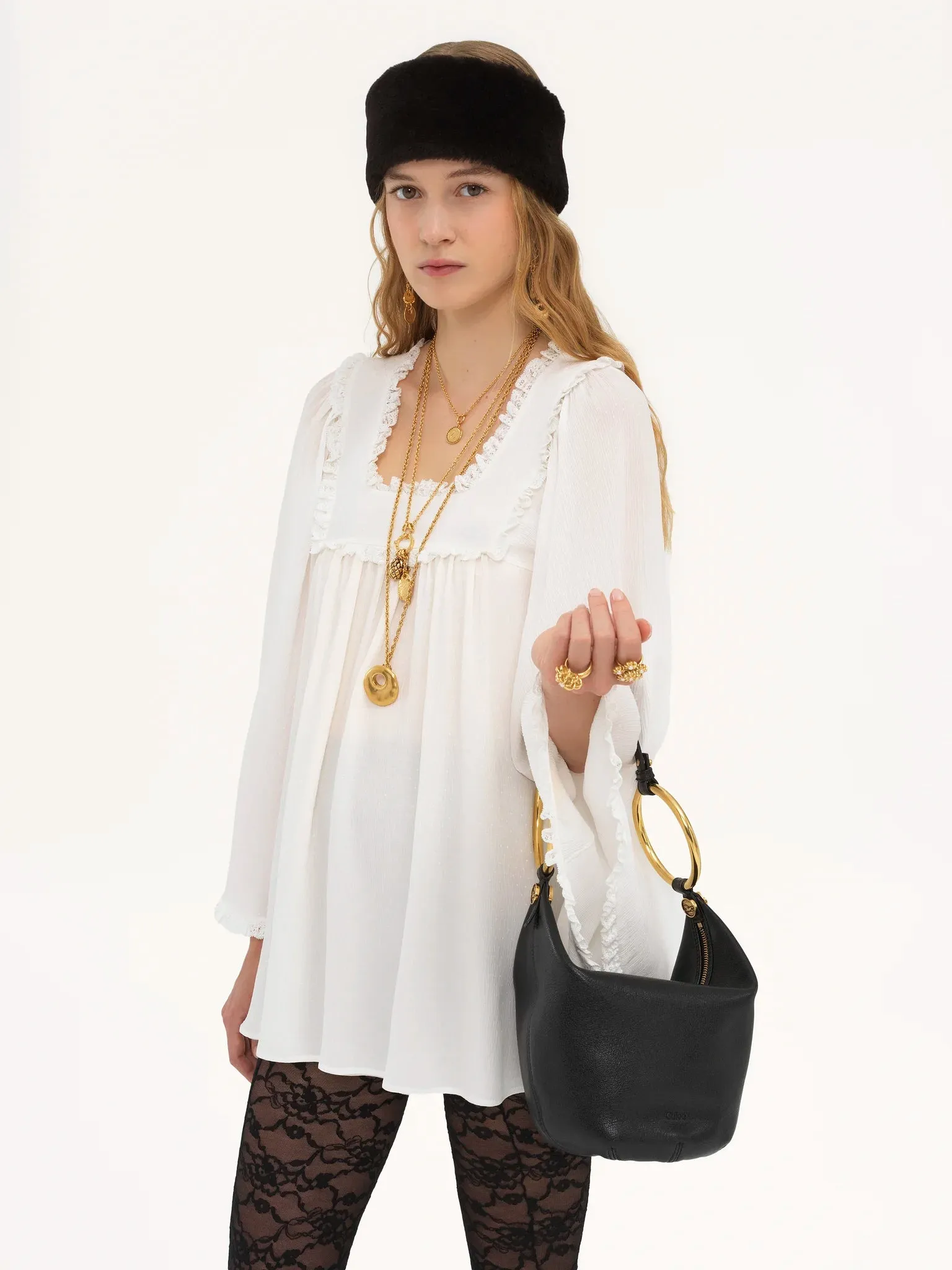 Small Bracelet Bag in Black