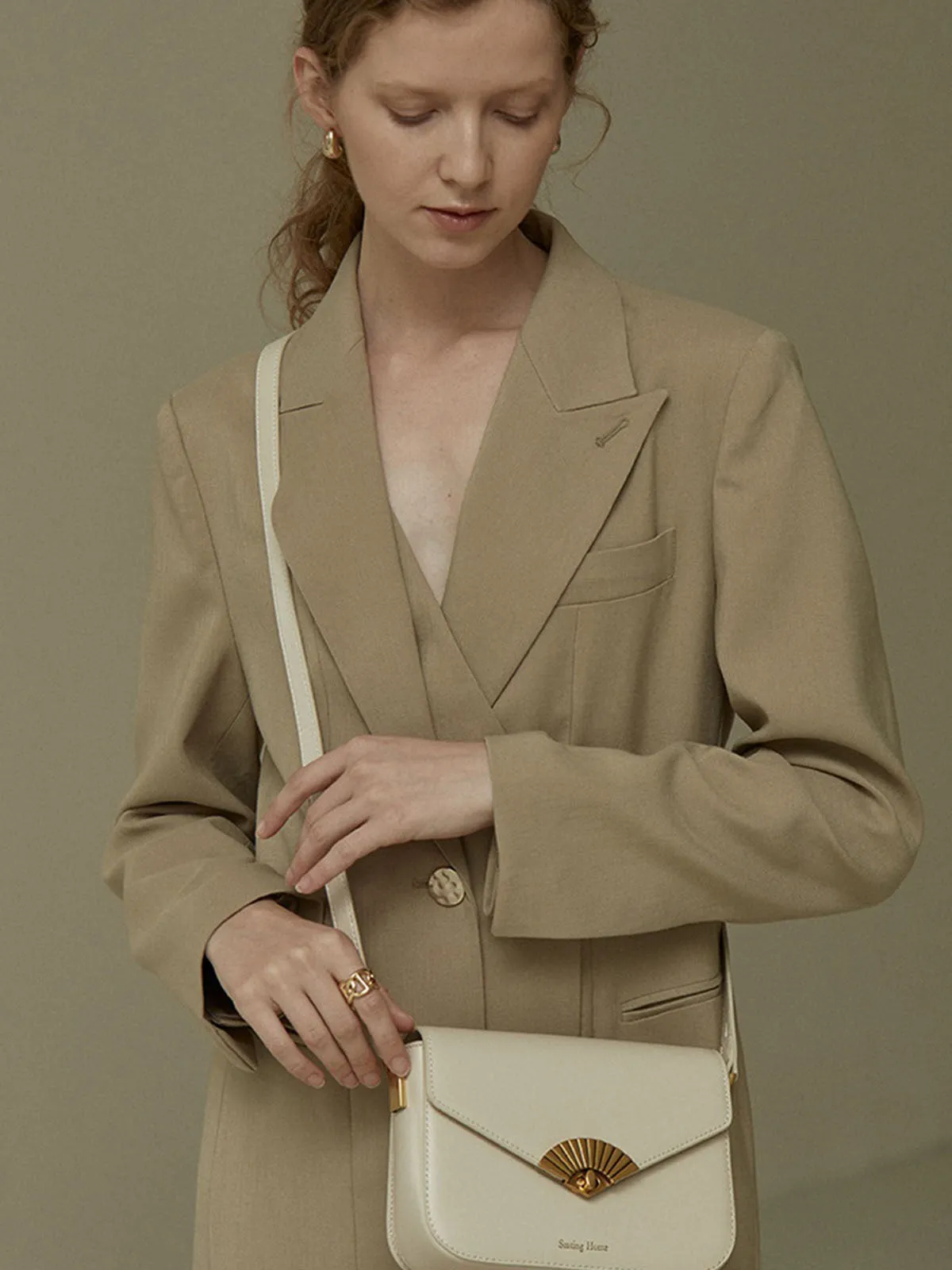 Smting | leather mini flap bag