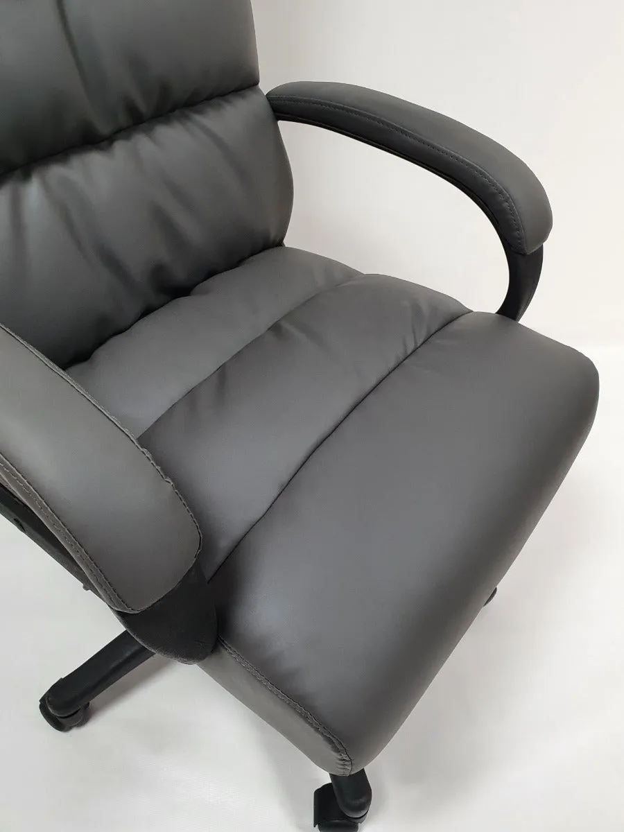 Soft Padded Executive Office Chair in Grey - CHA-K35