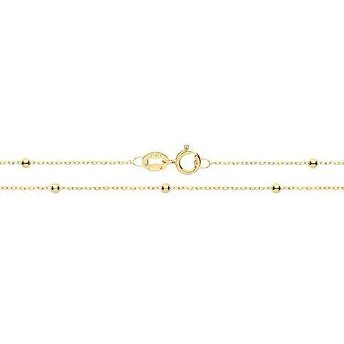 Soleil Collection Beaded Chain Necklace | 9K Solid Yellow Gold