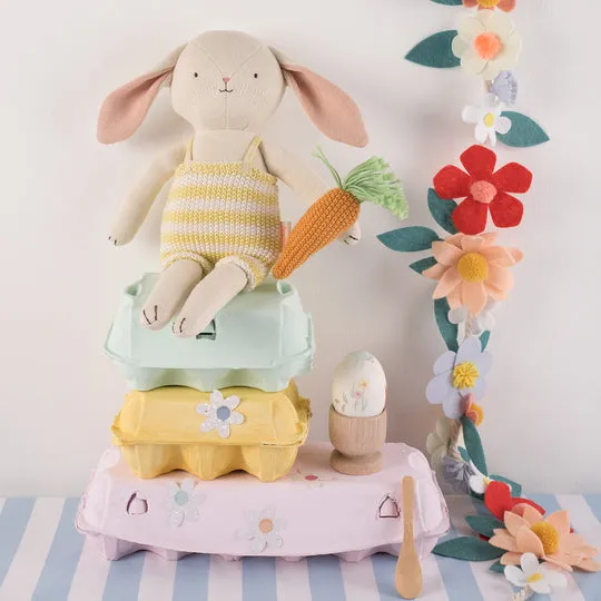 Spring Easter Felt Flower Garland