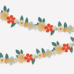 Spring Easter Felt Flower Garland