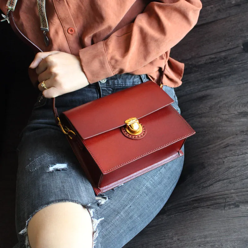 Stylish Brown Leather Womens Small Leather Crossbody Bags Shoulder Bag