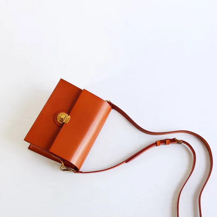 Stylish Brown Leather Womens Small Leather Crossbody Bags Shoulder Bag