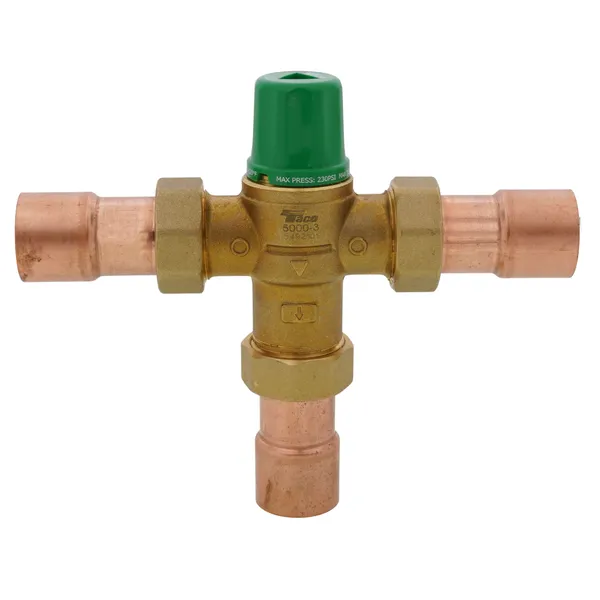 Taco 5004-HX-C3 1" Sweat Union Heating Only Mixing Valve