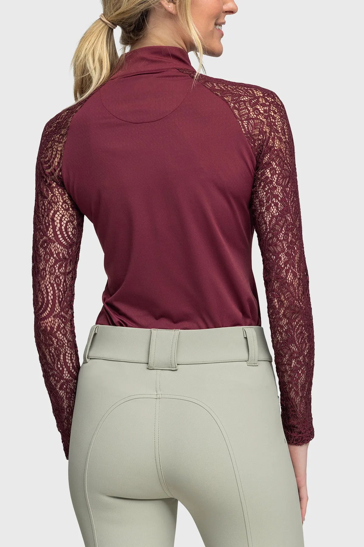Tawny Port Lace Long Sleeve Sun Shirt