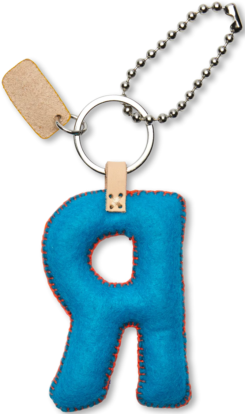 Turquoise Felt Alphabet Charms