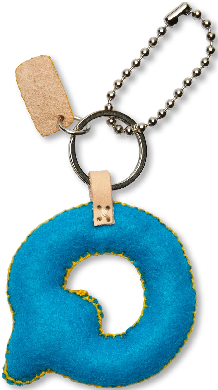 Turquoise Felt Alphabet Charms